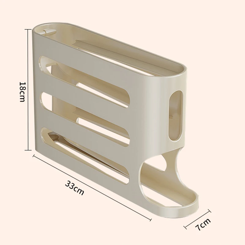 4 Layers Automatic Rolling Egg Holder Large Capacity Storage Box For Kitchen Refrigerator Egg Dispenser 30 Eggs 7&deg; Slope Design egg storage box,egg roller rack