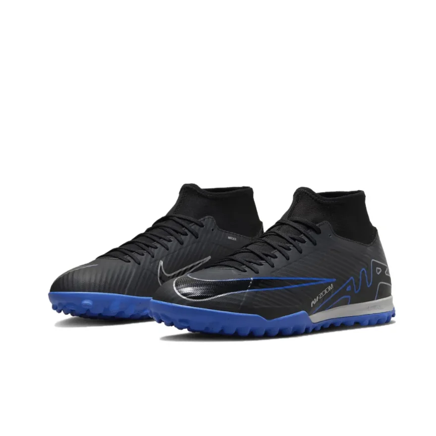 NIKE Mercurial Superfly 9 TF High-Top Men football boots comfortable and stable Soccer shoes rebound cushioning sneaker black