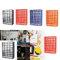 Drawer Storage Cabinet Organizer Container with 33 Compartment Tool Box Garage Organization for Scrapbook Small Items Jewelry 2