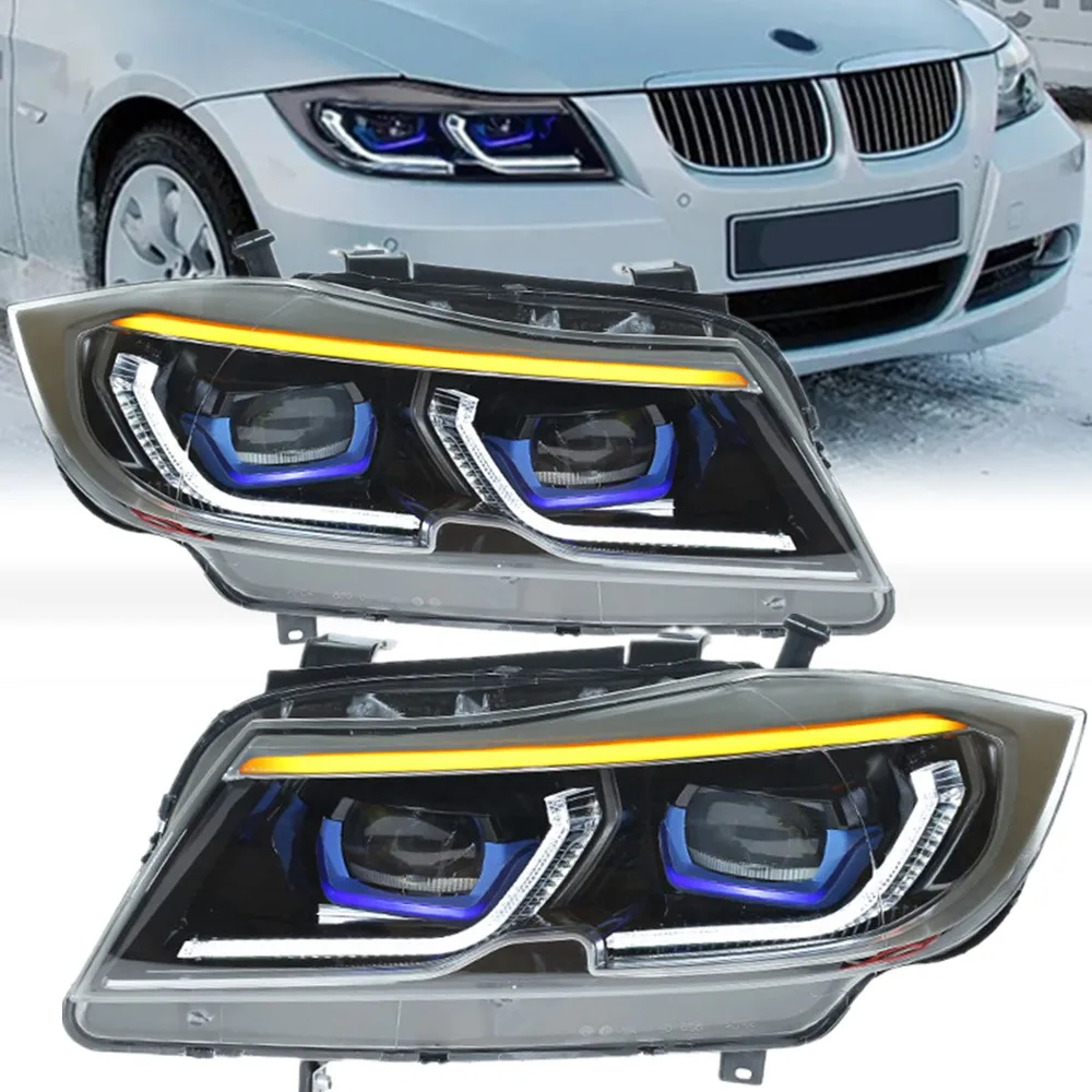 Luces-delanteras-Led-para-coche-faros-delanteros-para-BMW-E90-2005-2012 ...