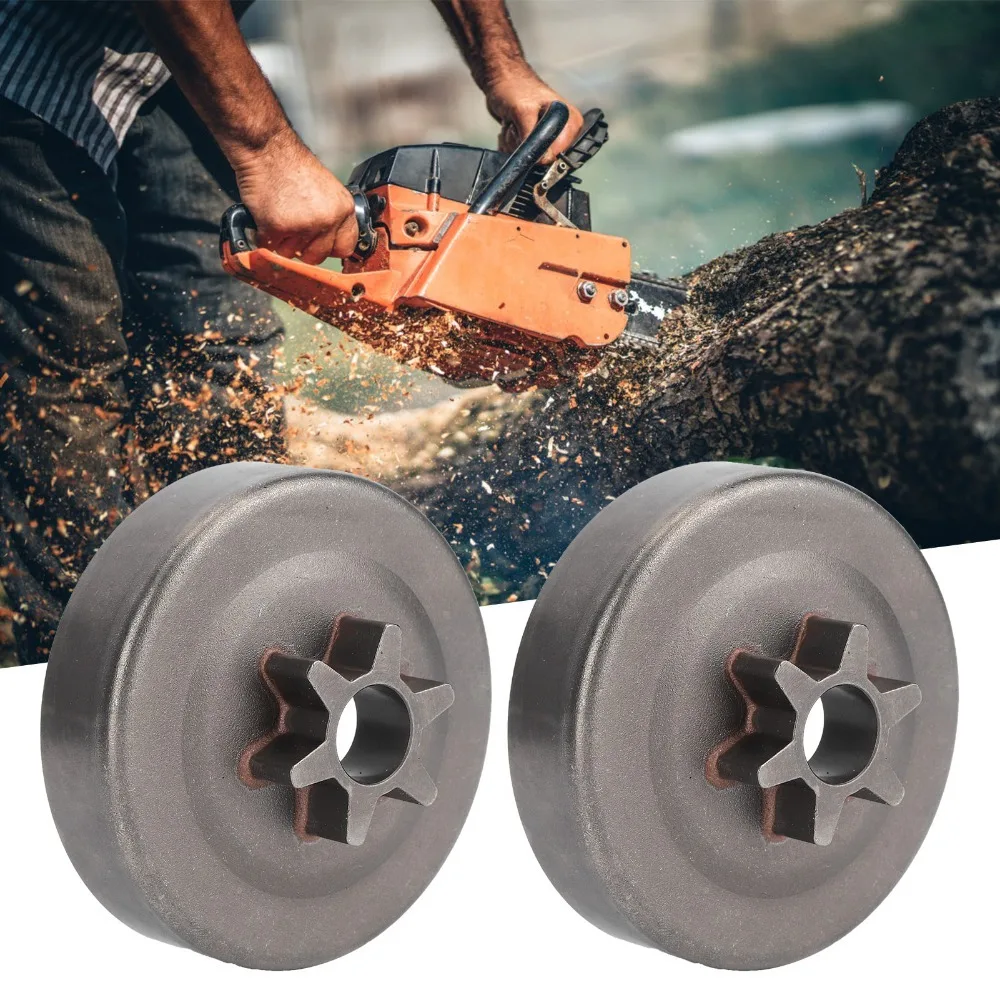 2PCS 철 클러치 드럼 스프로킷 키트 STIHL 017 018 021 023 025 MS170 MS180 MS210 MS230 MS250 용 E-클립 전기 톱 액세서리