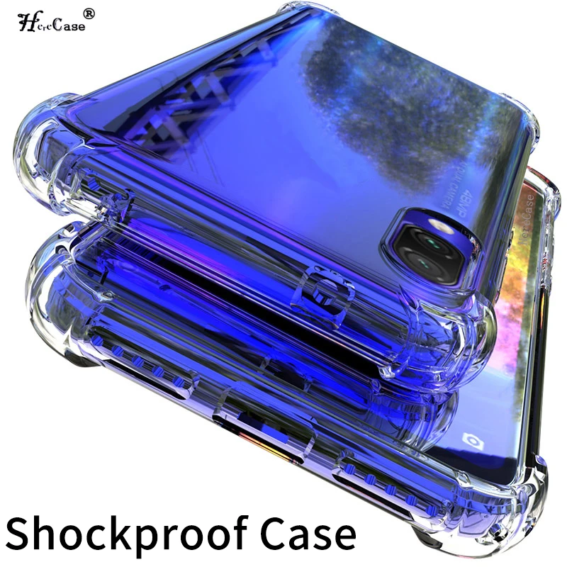 Clear Silicone Shockproof Phone Case - Transparent Protective Back Cover