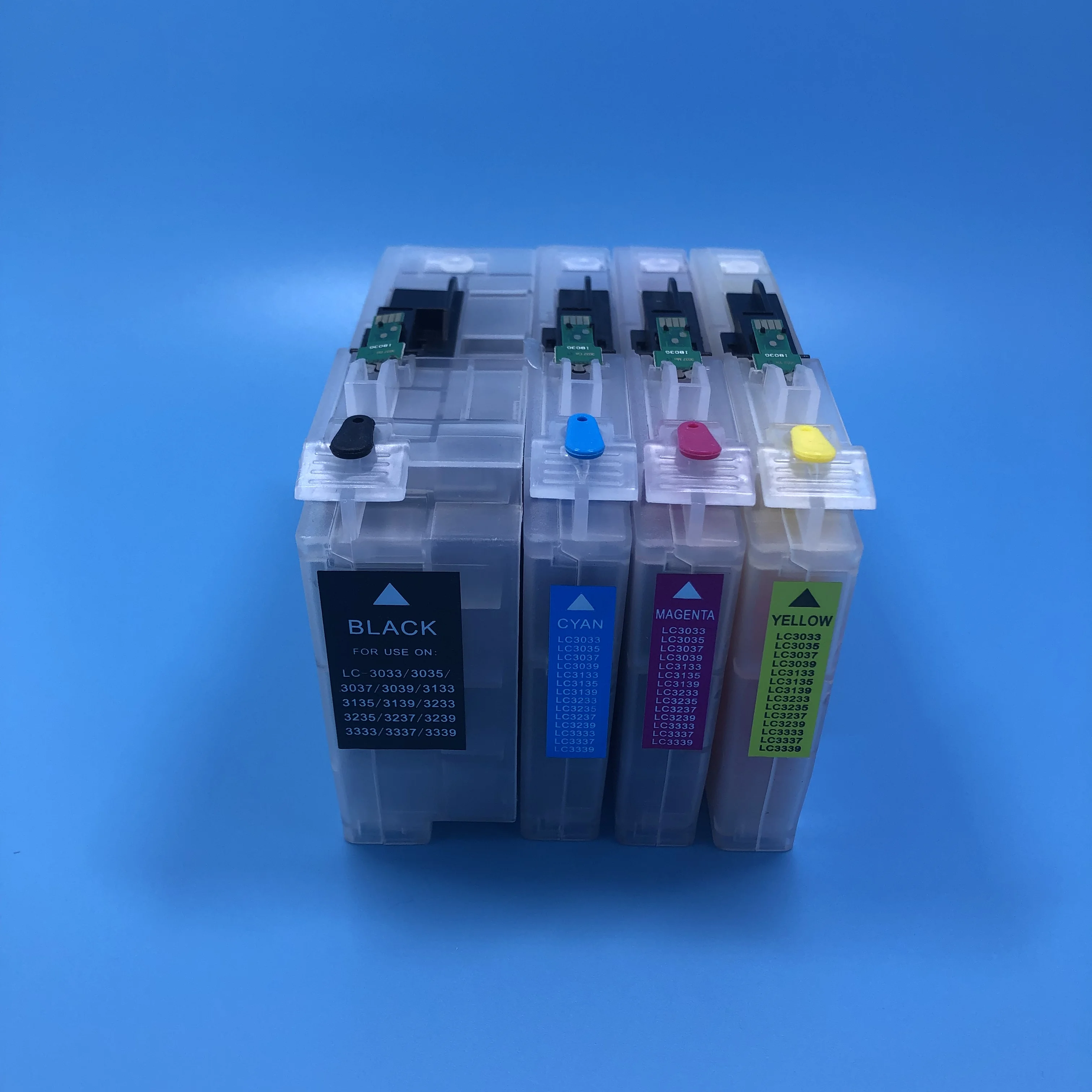 4Pcs/Set Full LC3333 Refillable Ink Cartridge for Brother DCP-J1100DW MFC-J1300DW Printer