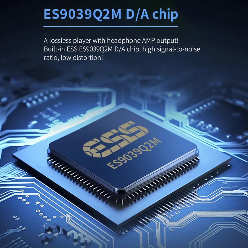 SMSL DP5SE 고음질 네트워크 음악 플레이어, ES9039Q2M MQA DSD256, 32 비트 384kHz, 블루투스 4.0 지지대 DLNA 와이파이 리모컨