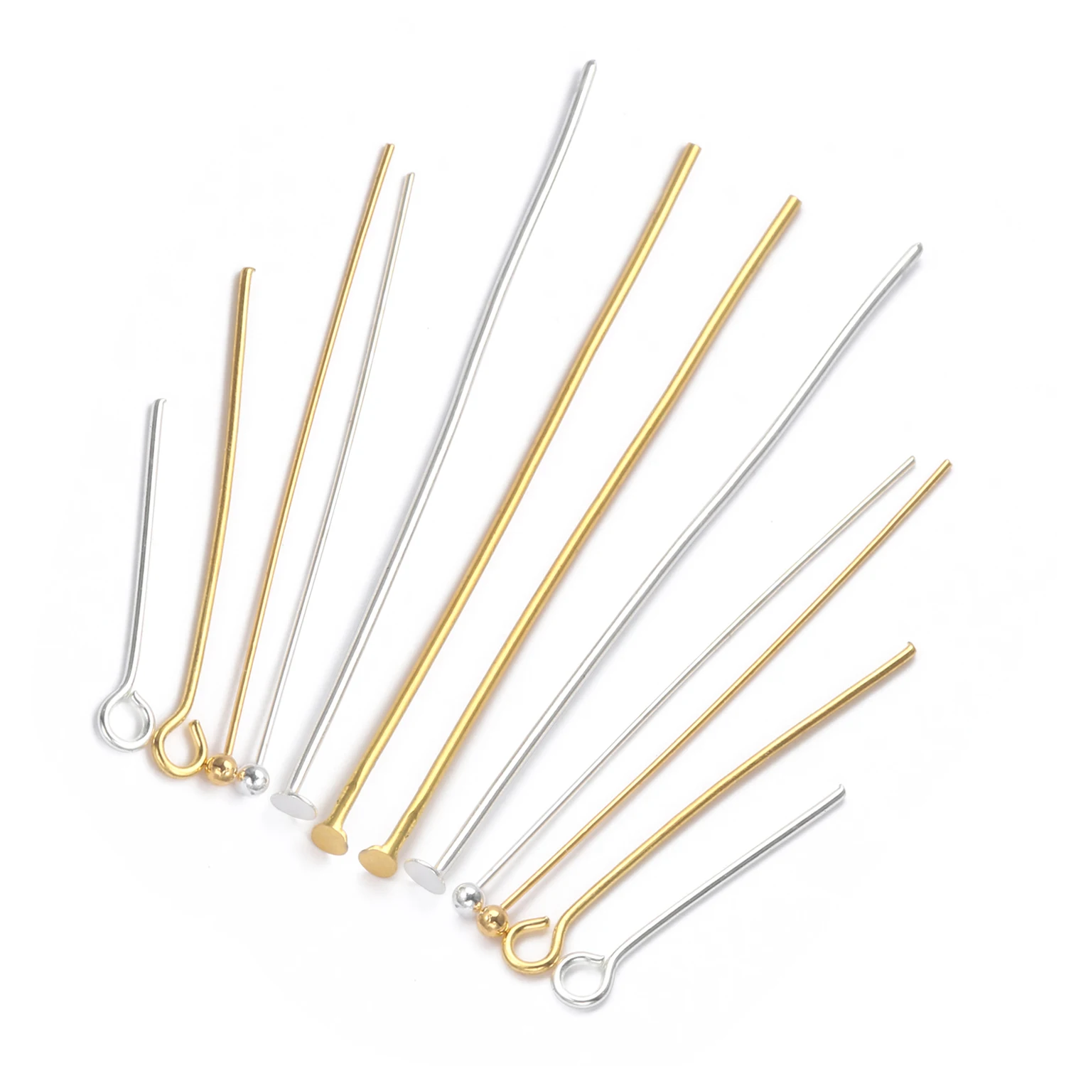 for Jewelry Beading Craft Making CF156-18 200pcs Top Quality Silver Flat Head Pins 18mm wire~21GA 