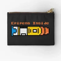 Epipens Inside Food Allergy Awareness 2  Zipper Pouches Men Pure Bag Panties Wallet Coin Women Cosmetic Pocket Socks Underwear 1