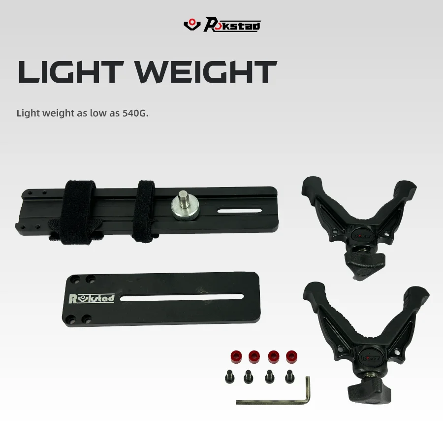 Detachable Tripod Vector Optics for RokStad Tripod Sys Hunting Gun V Yoke Shaped Heavy-Duty Tripod Head Top Mount Accessories for Shooting Stick