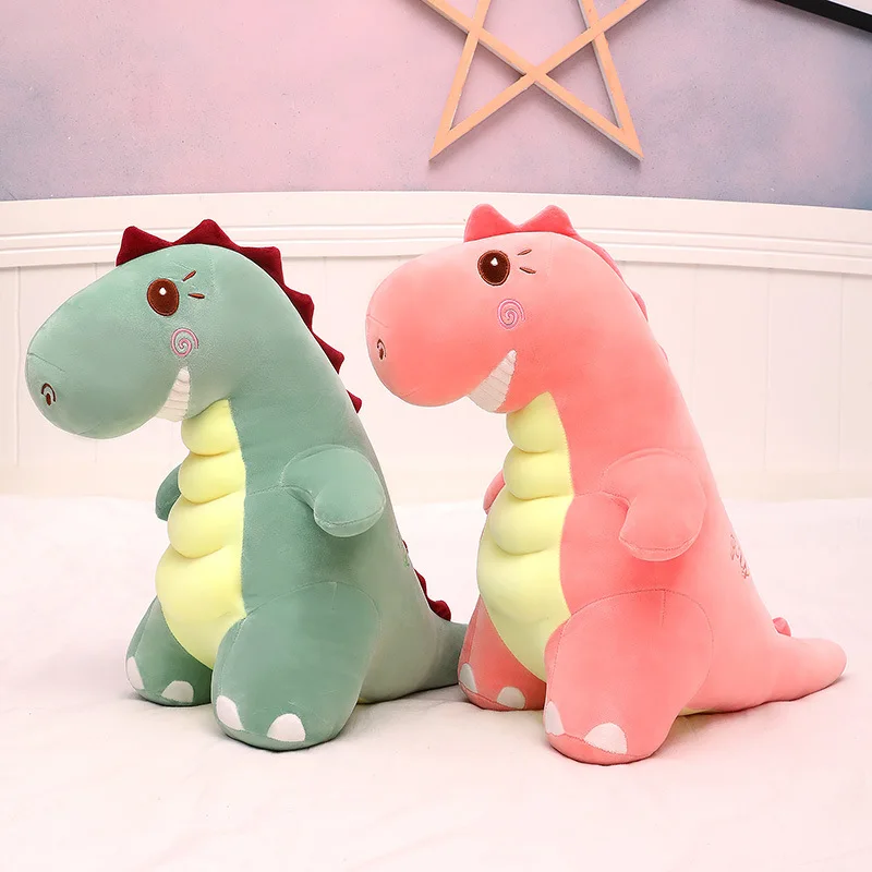 

30cm Smile Dinosaur Plush Toy Soft Dinos Plushie Cute Animals Dolls 8 inch Small Dolls for Claw Machine