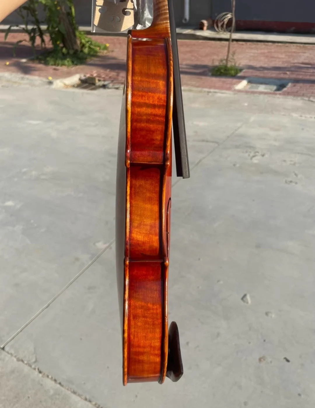 Strong tone！Handmade single-board violin 4/4 Deep Red Dragon Bone Blood Stradivarius 바이올린 كمان vionlin musical instrument violin