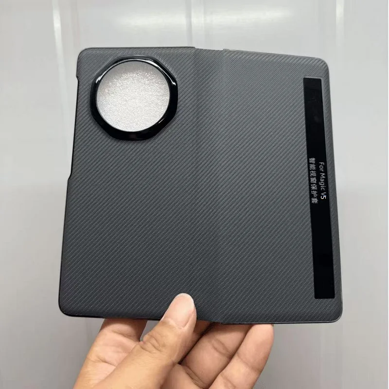 Leather Wallet Flip Cover with Smart Window