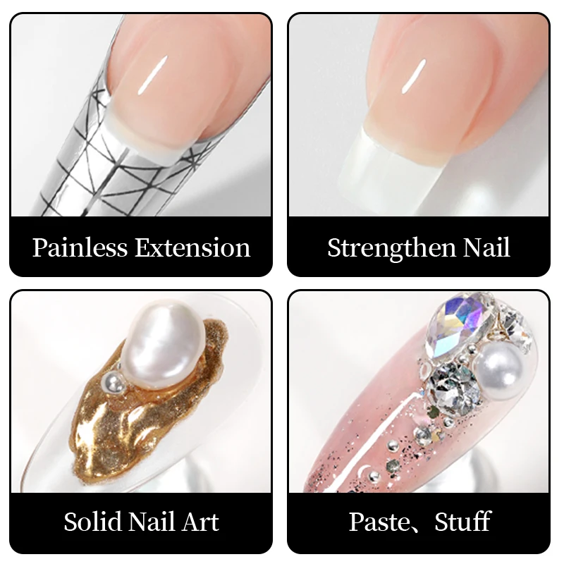 OXXI 56ml UV Nail Extension Gel Semi-permanent Builder Varnish Manicure Poly Nails Gellac Acryl Gel Polish Easy Building Enamels 5