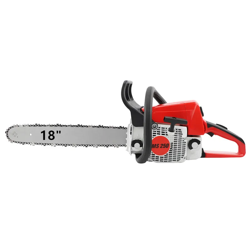 Ms250 45CC Gas Chainsaw 18-Inch Bar Professional Petrol Chainsaw For Firewood Cu