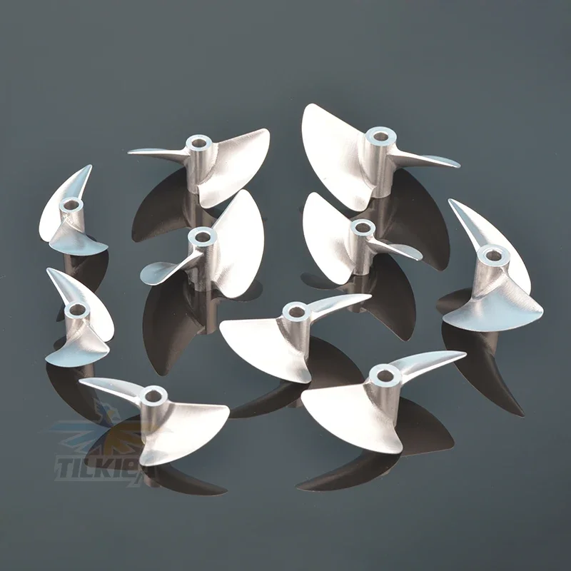 CNC 4.76mm 3/16'' 합금 프로펠러 2 블레이드 나사 왼쪽/오른쪽 D38/42/43/45/46/47/48/50/52/53/54/56/58/60mm Rc 레이싱 보트용