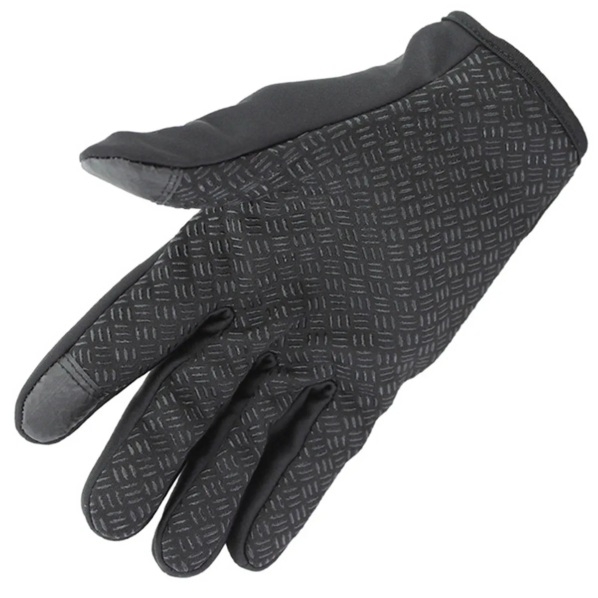 Winter Plush Warm Zipper Cycling Bike Gloves Riding Motorcycle Gloves Touch Screen Anti-Slip Full Finger Bicycle Sports Gloves 4