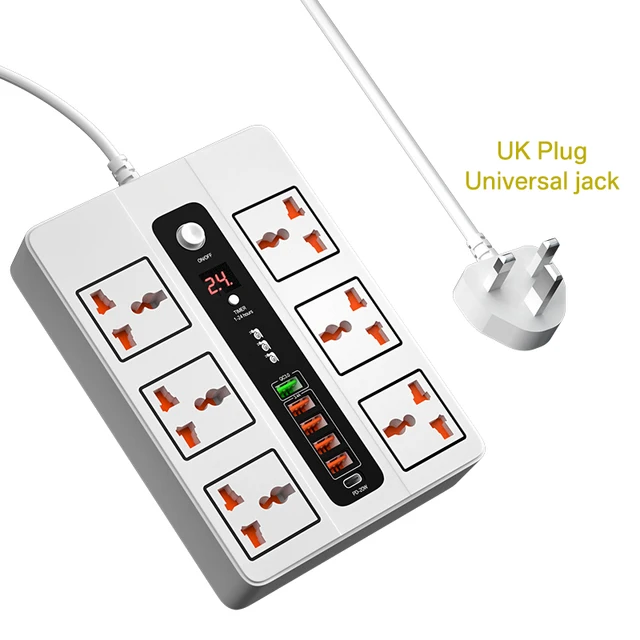 White UK Plug