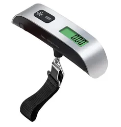 Portable Digital Luggage Scale - 110lb/50kg Capacity for Travel & Baggage Weighing (Not include battery)