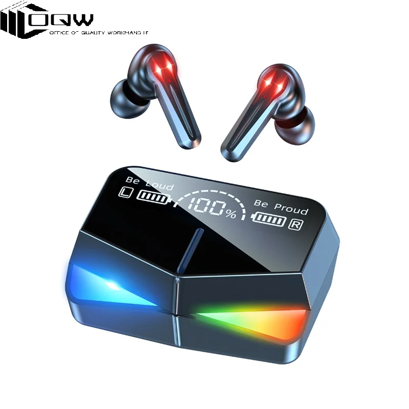TWS-наушники OQW M28 с поддержкой Bluetooth и зарядным футляром |