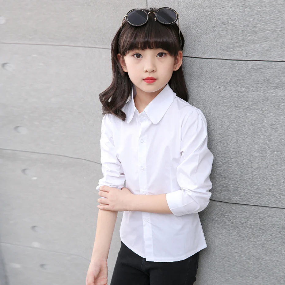 Girl White Blouse