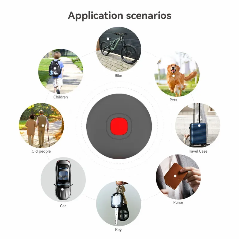 Smart Tag Bluetooth Tracking Search Finder Anti-lost GPS Tracker AirTag Locator Global positioning Device Work With Find My APP gps locator key finder anti lost tracker anti lose tracker item locator anti lost locator key chain locator