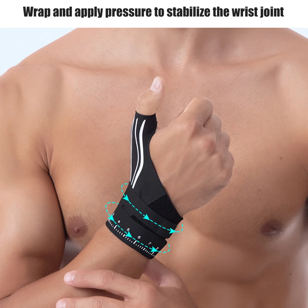 1PCS 2-in-1 Ultra-Thin Thumb & Wrist Brace - Adjustable Compression for Carpal Tunnel, Trigger Thumb, Tendonitis & Ulnar Support