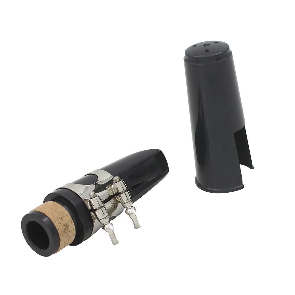 ABS Clarinet Mouthpiece Tube Head + Reed + Cap Metal Ligature Professional Instrument Set clarinet woodwind instrument clarinet and saxophone accessories saxophone and clarinet mouthpieces