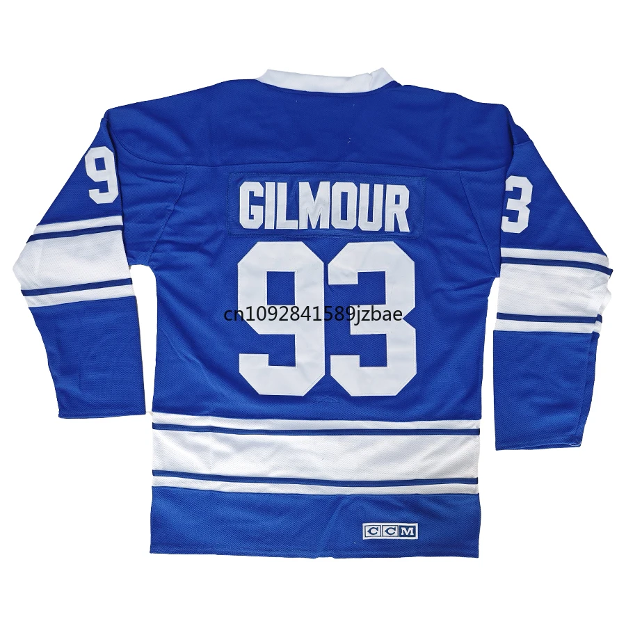 Ice Hockey Jerseys Doug Gilmour Jersey Canada Toronto Retro Ice Hockey Jerseys 1 Johnny Bower Jersey 28 Tie Domi All Stitched Us Mens M-3XL