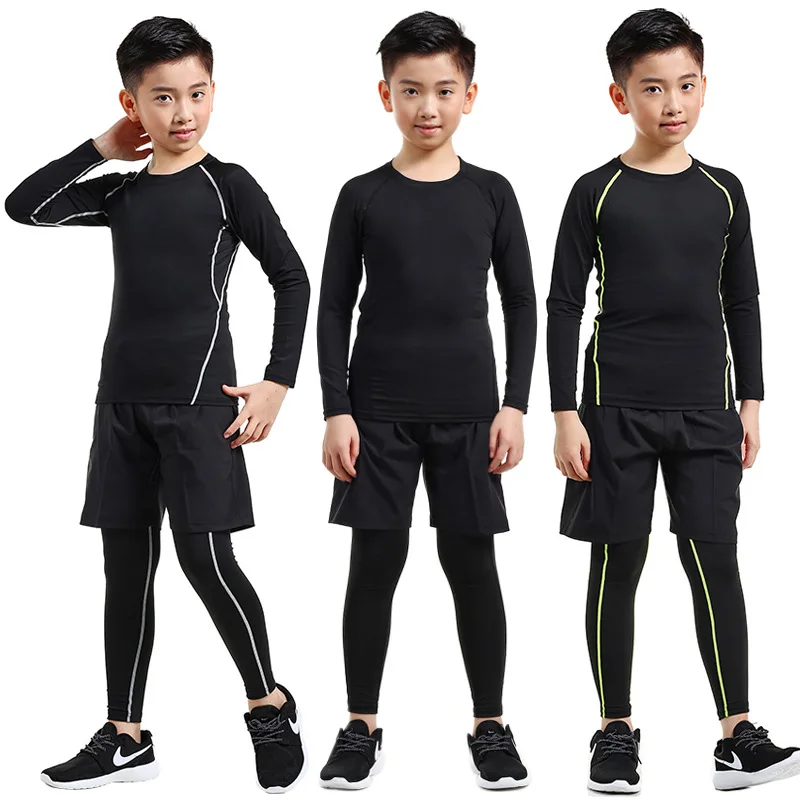 Children Thermal Underwear Set Thermal Underwear Winter Quick Dry Warm Boys Girls Set Warm Fitness Thermal