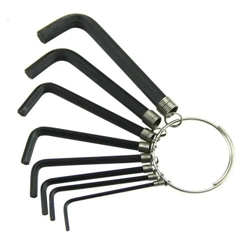 1 Set 8 In 1 Hexagon Hex End Key Wrench Bike Bicycle Repair Tool Set Kits Bike Assessoires New
