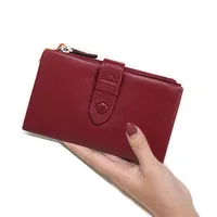 Short Genuine Leather Wallet for Woman 2026 New Soft First Layer Cow Leather Purse Fashion Ladies RFID Card Holder Clutch - Image 5
