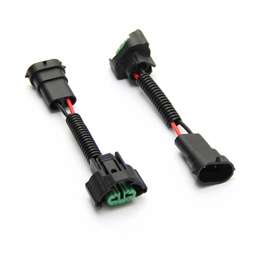 2Pcs 자동차 와이어 커넥터 케이블 플러그 어댑터 H8 H9 H11 LED 안개등 헤드 라이트 램프 전구 용 헤드 라이트 와이어 하네스 어댑터