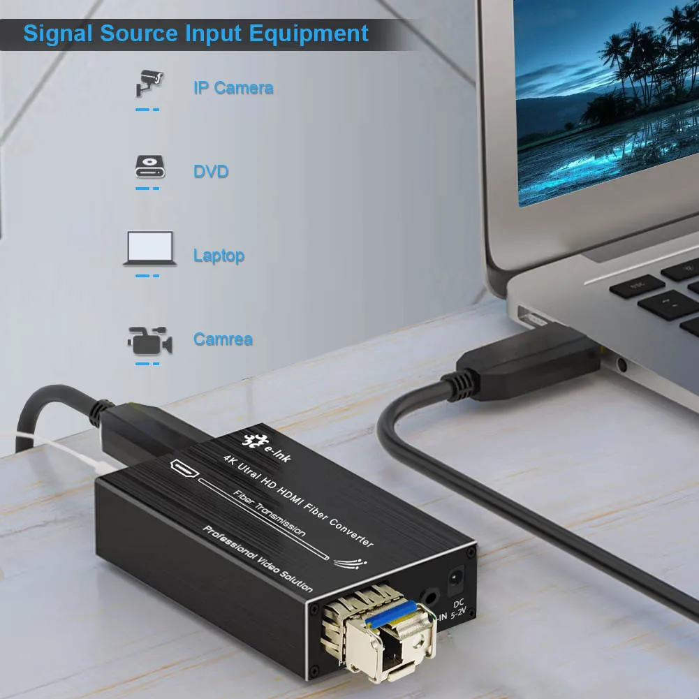 Mini 4K HDMI Fiber Extender HDMI Over Fiber Converter with External Stereo  Audio HDMI Optical Transceiver AliExpress