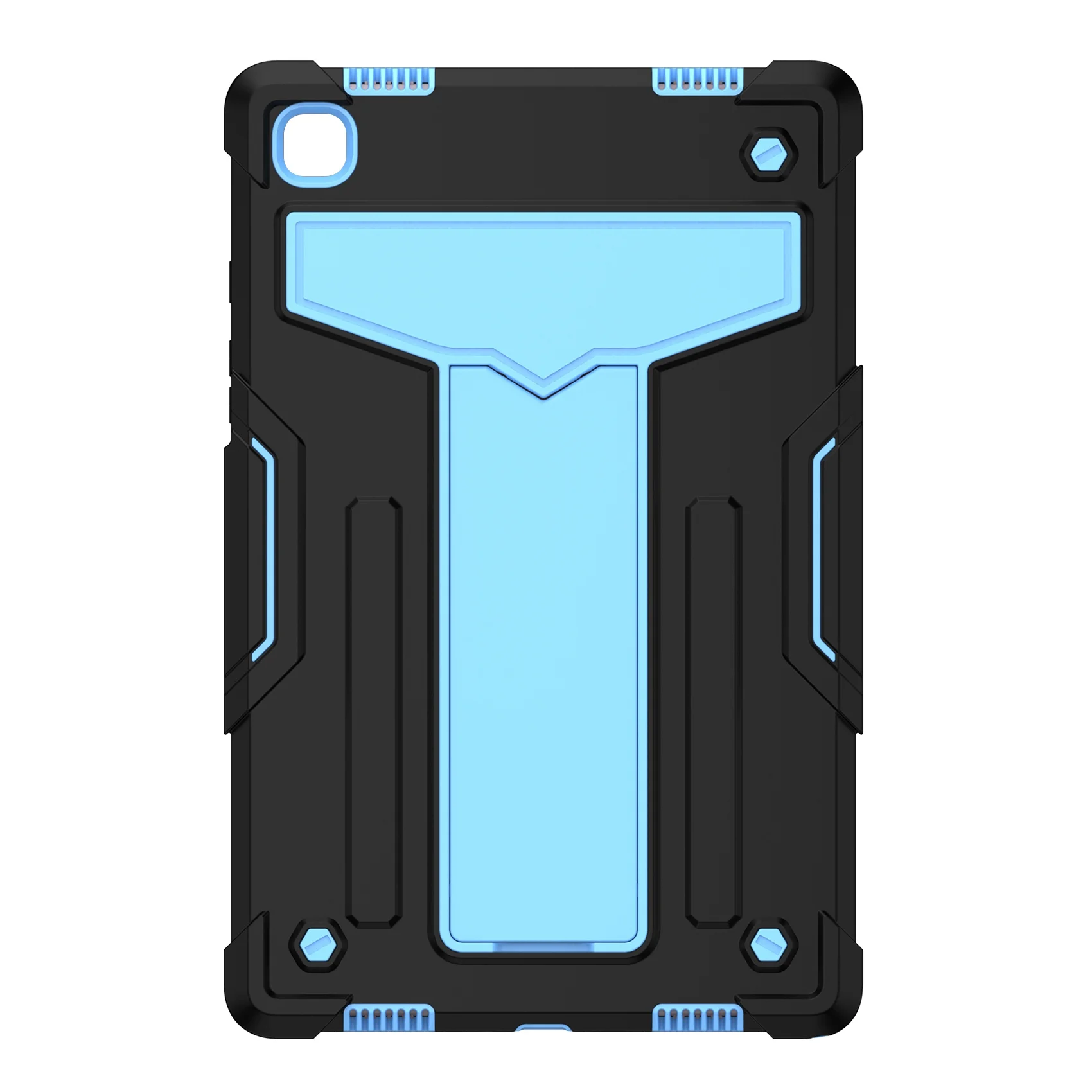 Custodia Per Tablet Per Samsung Tab A7 10.4 2020 T505/T500 Custodia Antigoccia Per Tablet Con Supporto Per Tablet (Nero + Blu)