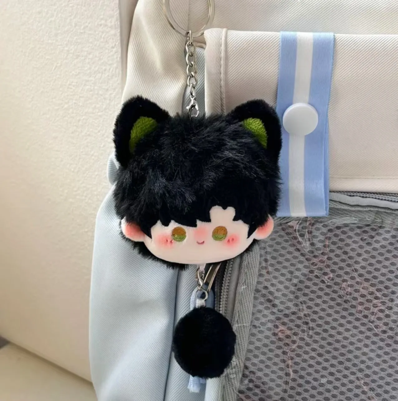 Game Keychain Mini Sword Keychain Game Love and Deepspace Keychain Xavier Sylus Rafayel Cosplay Plush Figure Doll Keyring Key Chain Bag Backpack Pendant Prop Gift