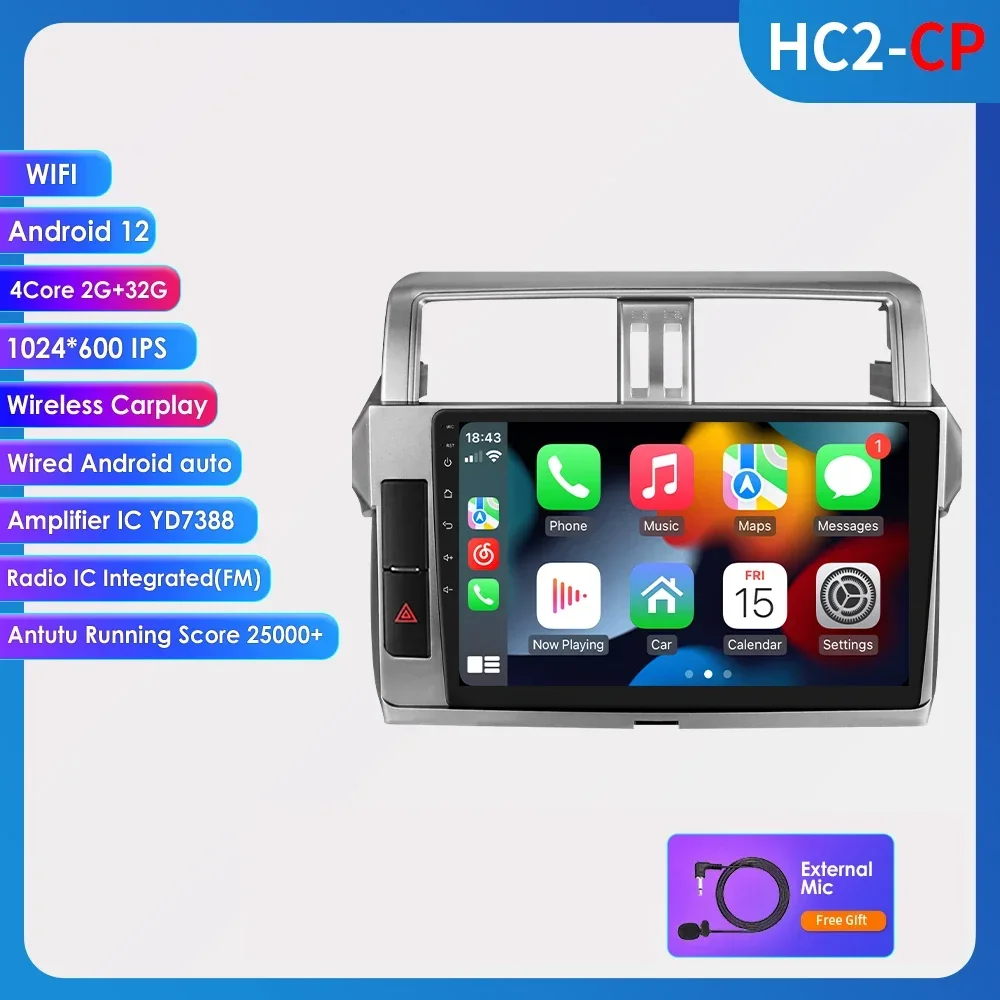 

Автомагнитола на Android с GPS для Toyota Land Cruiser Prado 150 2013 - 2017