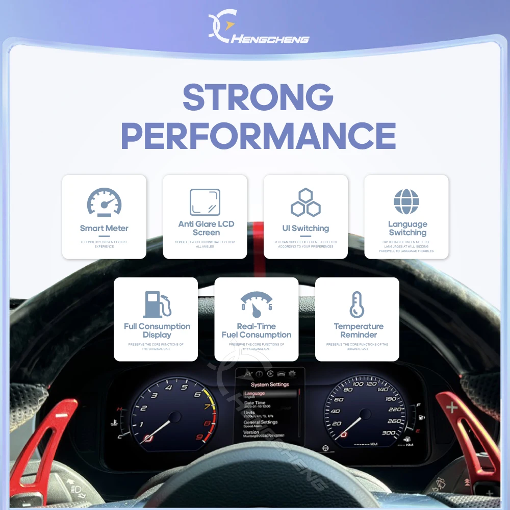 Panel de Instrumentos Digital LCD para Ford Mustang 2015-2021, Pantalla de Cabina Virtual 3