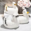 Duck Ceramic Tissue Box Animal Ornaments Paper Box Napkin Boxes Tissue Organizer Paper Towel Holders Tissue Storage Boxes Craft 2