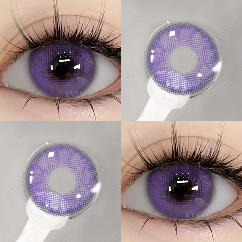 AMARA Vibrant Purple Anime-Inspired Colored Contact Lenses