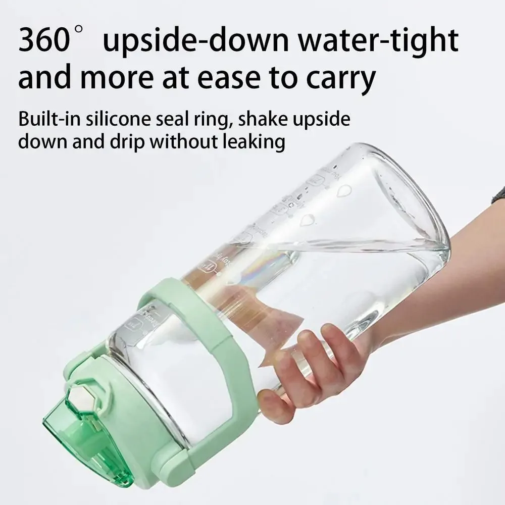 1800ML Travel Water Bottle Teens Sports Water Bottle With Lid Reusable Portable Straw For Teens Gym Outdoor Sports