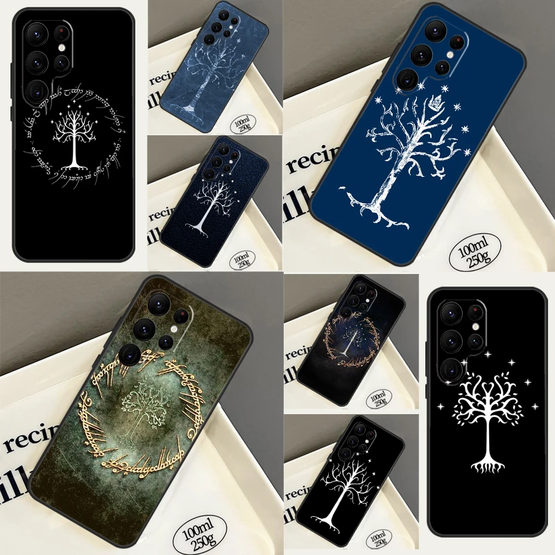 Cover White Tree Of Gondor Per Samsung Galaxy S22 S23 Ultra Note 20 S8 S9 S10 Note 10 Plus S21 S20 Fe Back Case