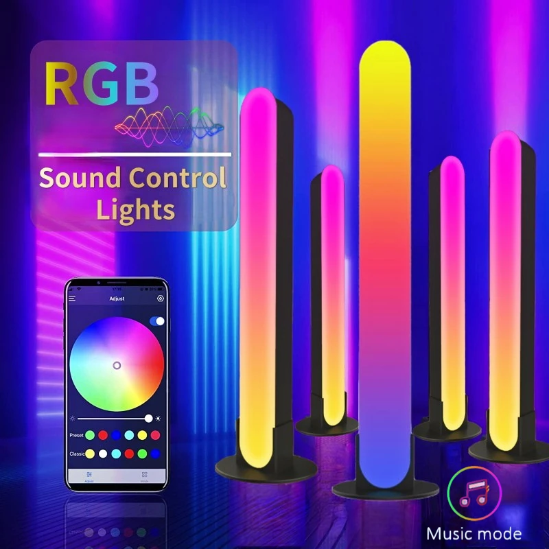 

RGB-управление звуком, умная лампа, Bluetooth-управление через приложение