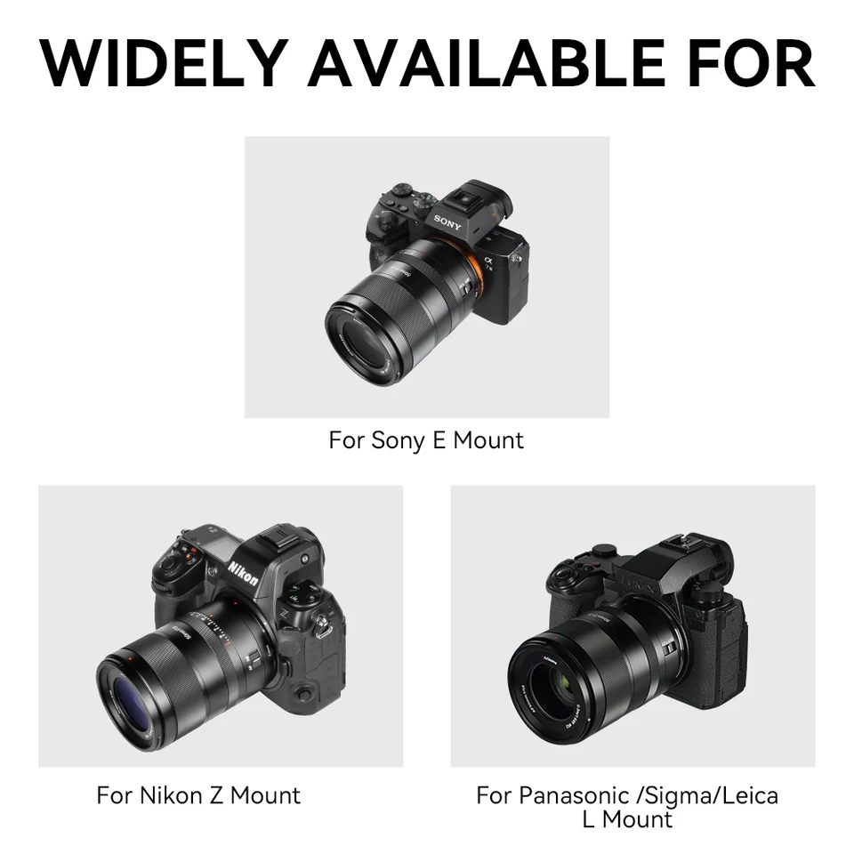 7Artisans 50mm F1.8 AF (ソニーFE用) 7artisans 50mm F1.8 AF のソニー FE の台紙のカメラ レンズ A7C II