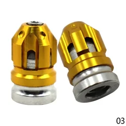 1 Pair Anti - Leak Aluminum Alloy Tire Valve Caps for Automobiles, Motorcycles, and Bicycles (Gold)