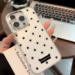 Elegant Black Stars Full Screen Phone Case - Soft Korean Design - Reno12 F (LYK - 335LY91127A1)
