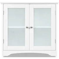 ตู้เก็บของสูง 65.5 นิ้ว ตู้ครัวมีประตูกระจก ตู้ตั้งพื้นแบบอิสระ 6