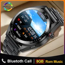 2022 החדש Bluetooth שיחת חכם שעון 454*454 AMOLED 1.39 אינץ מסך שעון תמיד להציג את זמן 8GB מקומי מוסיקה Smrtwtch גברים| |  