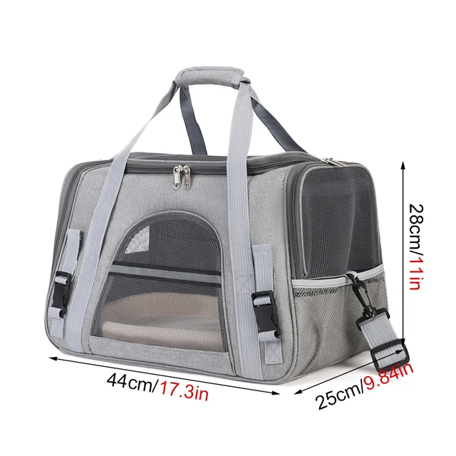 Cat Bags Soft-Sided Portable Dog Carrier Mesh Breathable Carrier Bags Foldable Cats Handbag Travel Pet Bag Transport Bag 5