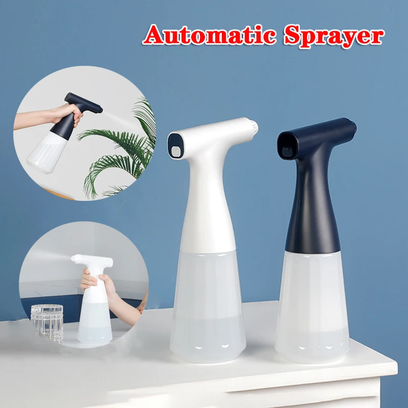 

500ml Intelligent Handheld Alcohol Disinfection Sprayer USB Rechargeable Home Automatic Sprayer Portable Electric Sterilizer