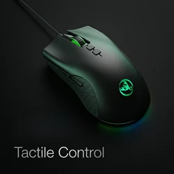 Premium Ergonomic Gaming Mouse with Anti - Slip Grip and LED Lighting (Black)