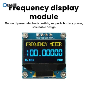 Misuratore di frequenza RF 1KHz-100MHz Display del segnale di frequenza OLED Contatore di frequenza ad alta precisione PER ricetrasmettitore radioamatoriale