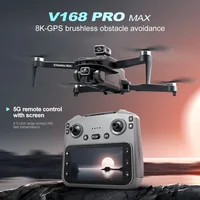 Drone GPS V168 MAX 2026 Professionnel avec Caméra 8K, FPV Aérien, Moteur Brushless, Évitement d'Obstacles, Grand Écran, Télécommande Pliable 2